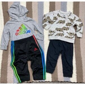 Adidas & Carter’s Baby Boy Outfit Set – Size 12M – 2-Pack Bundle